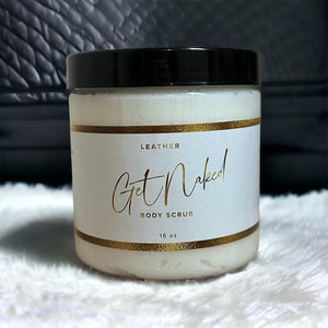Leather Get Naked Body Scrub